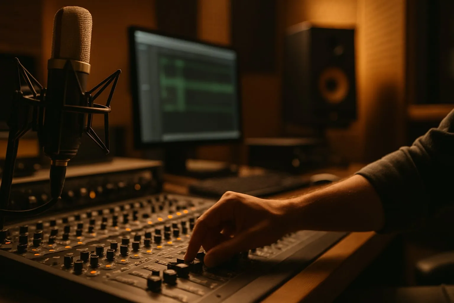 Estúdio híbrido local: montar áudio para live e gravação