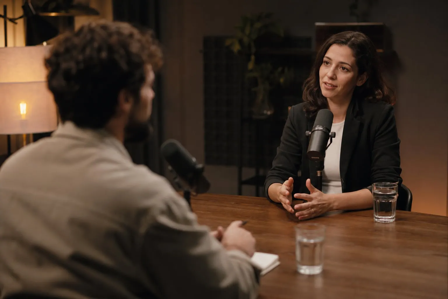 Como gravar entrevista com dois microfones sem vazamento