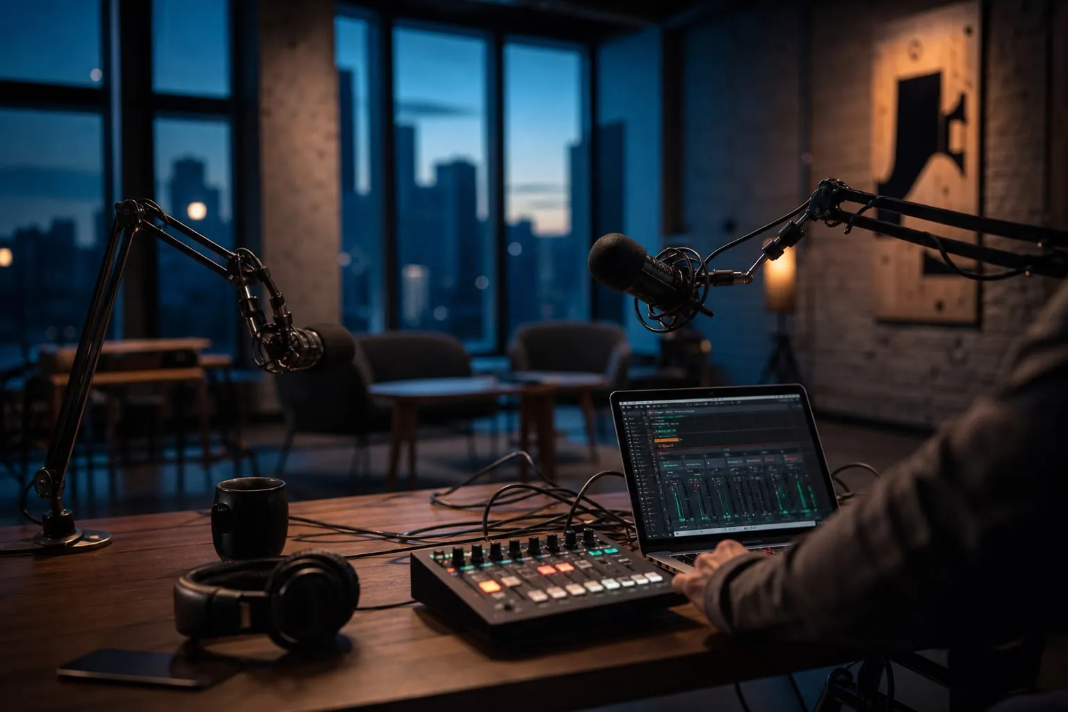 Como gravar podcast profissional em espaço cultural