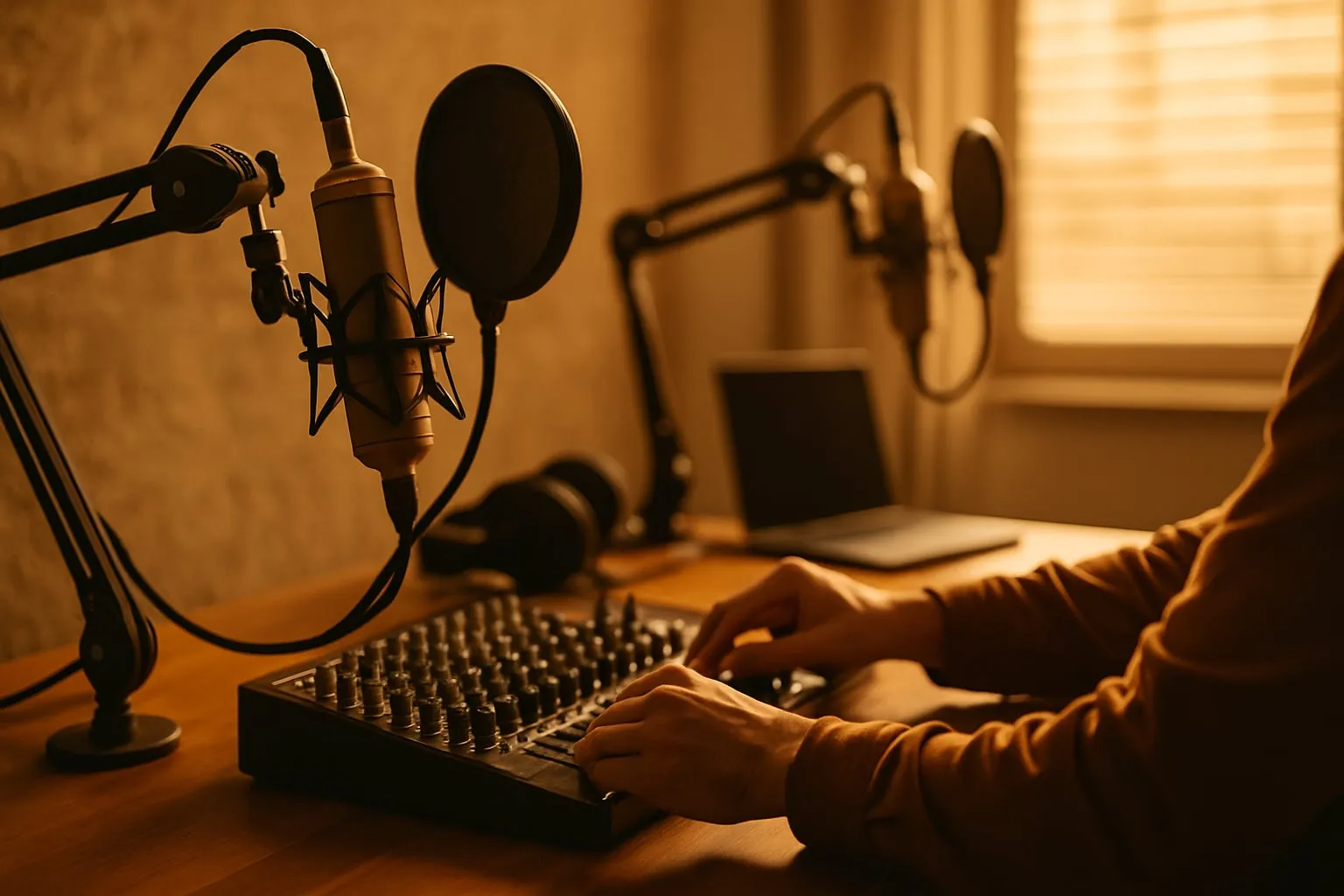 Estúdio de podcast: montar profissional em espaço alugado